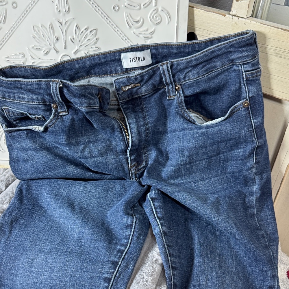 Pistola High Rise Denim Jeans - Classic Blue
